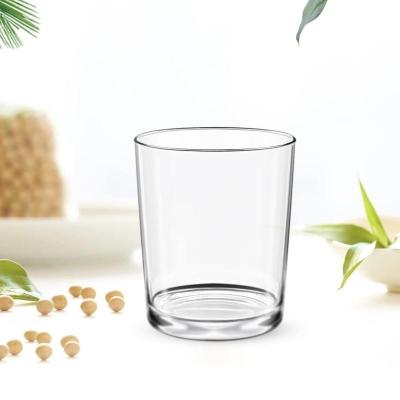 China 10 oz heldere ronde lege kaarscontainer Glas kaars potten voor het maken van kaars Te koop