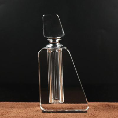 China Custom Clear Crystal Perfume Bottles 3ml 6ml 12ml Crystal Attar Bottle For Business Gifts for sale