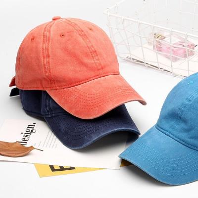 China COMMON Vintage Cotton Washed Distressed gorras Hats Twill Plain sports caps Adjustable Dad Hat for sale