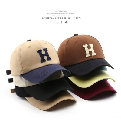 China COMMON High quality solid color blank dad hat custom 6 panel private label two tone sports baseball cap for sale