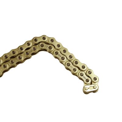 China Supply 40Mn Gold Color 428H 120L Motorcycle Wheel Chain for sale