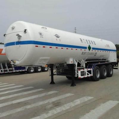 China Truck Trailer Sinotruk 3 Axle Transport LPG Tank Oxygen Tanker Semi Trailer for sale