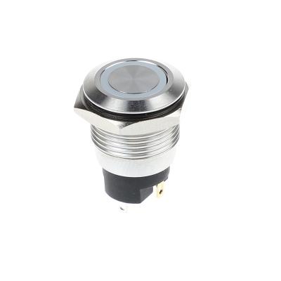 China waterproof momentary led push button switch 16mm switch button car light 16mm metal selector push button switch l5 metal kan for sale