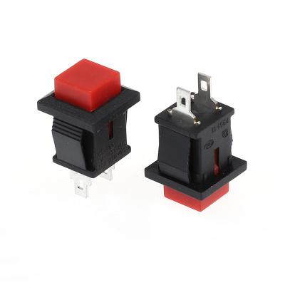 China (ON) 2021 OFF- DS-430 Mini Push Button Switch Reset Square Red Switches Button Without Reset Ignition Lock for sale