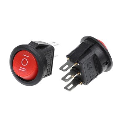 China Industrial Control Round 3 Way 3 Amp 6 Amp 125 Volt 250 Volt On--On KCD Switch Rocker KCD11 Rocker Switch for sale