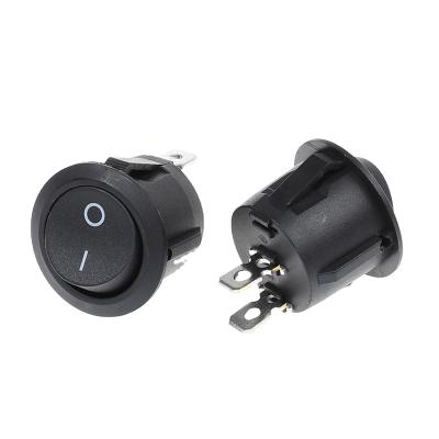 China Round Rocker Switch KCD1 2 Pin 6A 250VAC Control Rocker Switch T85 1E4 Industrial Toggle Switch 2 Position for sale