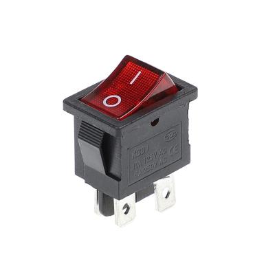 China Industrial Control KCD1-104N 21*15 DPDT 4 Pin ON-OFF Rocker Switch Illuminated Boat Switch for sale