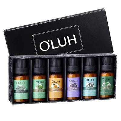 China Private Label 10ml each Show Vapor Essential Oil New Skin Revitalizer for Body Face Massage Aroma Oil 6pcs Pure Essential Oil Sets for sale