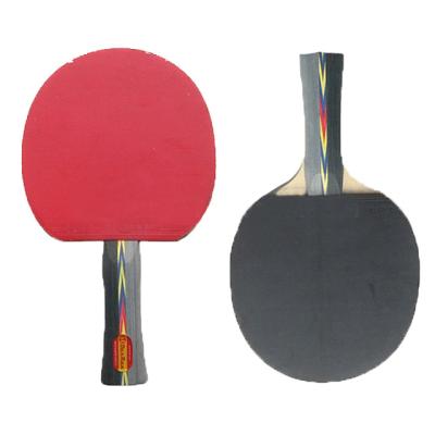 China Hot Selling Table Tennis Racket Professional Five Star Wooden Training Table Tennis Bat 156*150mm for sale