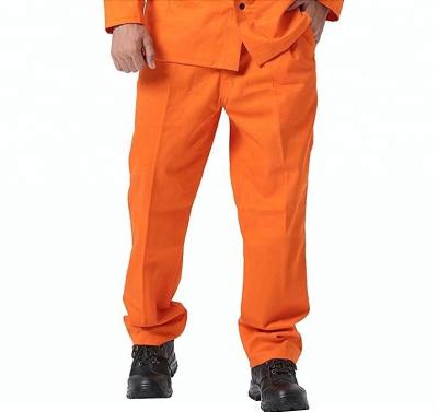 China FR Cotton Fabric FR Orange Cotton Jacket Washable (Flame Retardant) FR Cotton Fabric Welding Flame Retardant Washable Pants for sale