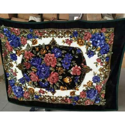 China KOREAN cheap price high quality classic printing raschel blankets for sale