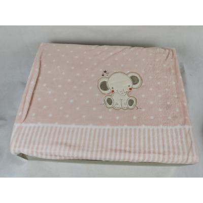 China Amazon Gift Box KOREAN Hot Selling Soft Pillowcase Teddy Bear Embroidery Baby Blanket Fittedsheet 3pcs for sale