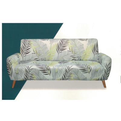 China Modern Skillfull Manufactyre Fleece Sofa Cover Coral Printing Elastic Polyester Sofa Cover for sale