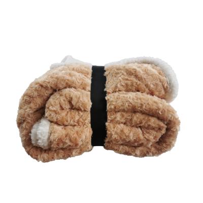 China Anti-Static Hot Sale Super Plush PV Fur Throw Blanket For Winter for sale