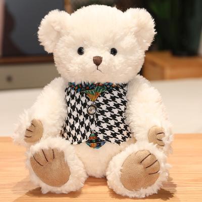 China Wholesale Eco-friendly Material Brown/Red/White/Khaki Plush Teddy Bear With T-Shirt for sale