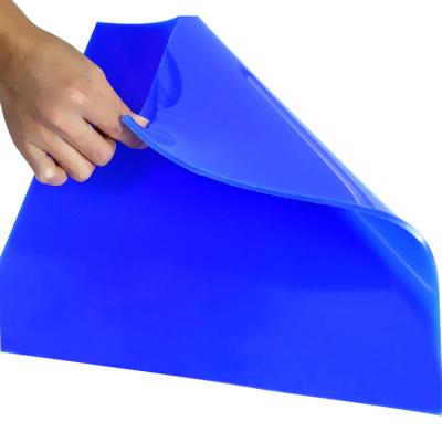 China Blauw Opnieuw te gebruiken Wasbaar ESD Silicium Kleverig Mat For Clean Rooms 3mm 5mm Te koop