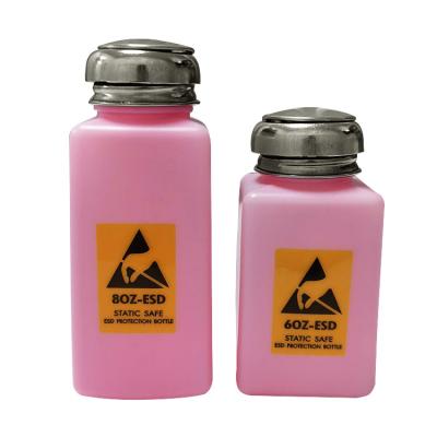 Cina Di 4OZ 6OZ 8OZ anti ESD bottiglia sicura statica dell'erogatore di rosa per il solvente in vendita