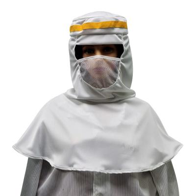 Chine Sous-microfiber chapeau protégé de la poussière tricoté de haute qualité de châle de Cleanroom de chapeau à vendre