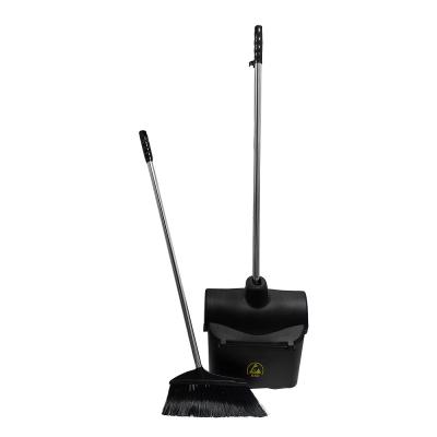 중국 Cleanroom Industrial Antistatic Plastic Brush Broom Foldable Dustpan ESD Broom Dustpan Set 판매용