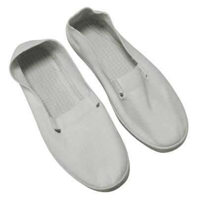 China Hoogwaardige PVC-zool schoenen ESD ademend doek bovenkant antistatisch doek schoenen voor laboratorium Te koop