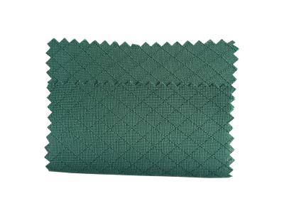 Chine L'anti tissu statique vert-foncé ESD de 135 GSM a tricoté le polyester 6mm Diamond Pattern à vendre