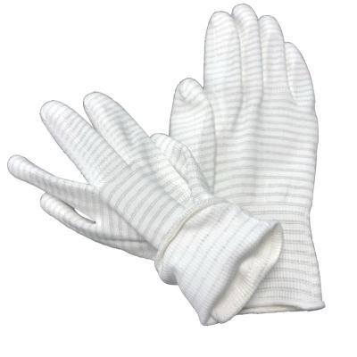 China Material-Polyester-Zwischenlagen-Kohlenstoff-Faden statische Antihandschuhe ESD strickte sicherer zu verkaufen