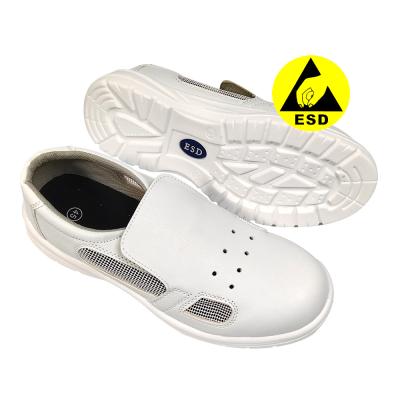 中国 Dustproof Breathable Work Safety Shoe Steel Toe Cap ESD Antistatic Shoes for Anti static industry 販売のため