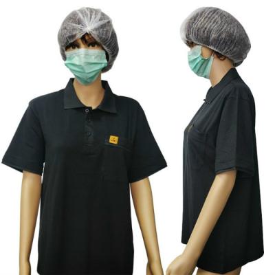 Cina Anti ESD statico unisex Polo Shirts For Cleanroom in vendita