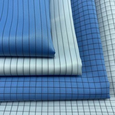 China 5mm Grid 98% Polyester 2% Carbon Fiber ESD Conductive Fabric for sale