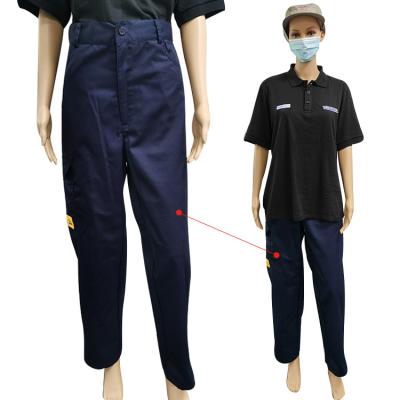 China Polyester Cotton Carbon Fiber Anti Static ESD Pants for sale