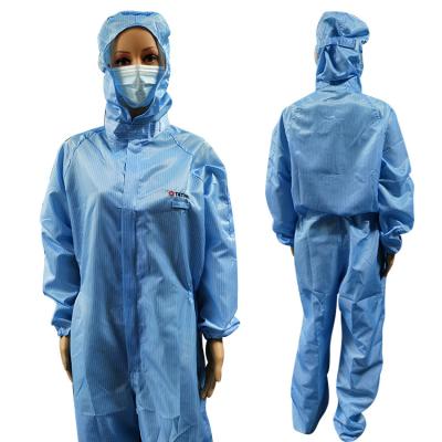 China Waschbare wiederverwendbare 5mm Streifen ESD-Kleidung für Cleanroom zu verkaufen