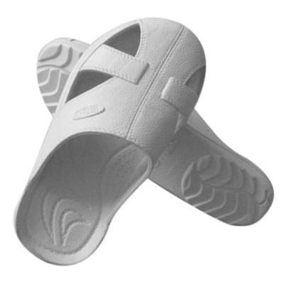 Κίνα SPU ESD Antistatic 4 Hole Footwear Slipper Cleanroom Λευκό Μαύρο Μπλε προς πώληση