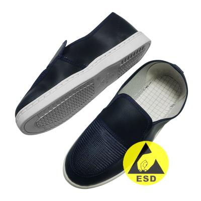 Cina Scarpe antinfortunistiche ESD traspiranti in tessuto a rete in PVC antistatico blu lavabili riutilizzabili in vendita