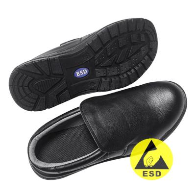 China Industriële cleanroom zwarte ESD-veiligheidsschoenen Antislip Comfortabel Te koop