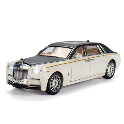 China Toy Diecast Car Model Scale Phantom Alloy Model Children's Ce RO lls-Roy 1/24 Diecast Sound and Light Pull Back Toy for Car Decoration for sale