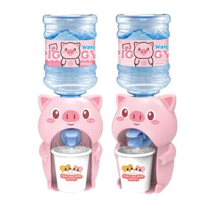 China Mini Plastic Electric Water Dispenser Toy Kids Lovely Pretend Kitchen Drink Water Appliances Household Toys for sale