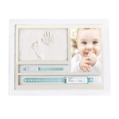 China Newborn Baby Handprint Baby Handprint Footprint Photo Frame Kit and Footprint Kit with Wrist Tag, Perfect Baby Boy Baby Gift, Footprint Kit For Baby Shower and Baby Registration for sale