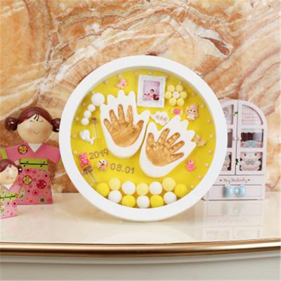 China Diy Photo Frame Children's Days Toy Creative Gift Baby Hundred Footprints Memorial Gift Box Set for sale