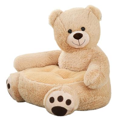 China Soft Cartoon 2 In 1 Kids Sofa Seats Price Chair Soft Plush Toy Soft Bear Safety Animal Sitting Toys for sale