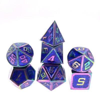 China Blue Metal DND RPG Dungeons and Dragons Rainbow Border Sapphire Onion Powder RPG Dungeons and Dragons for sale