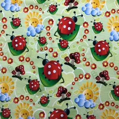 China Popular Custom Stretch Digital Printing Fabric 95 Cotton 5 Spandex Cotton Jersey Fabric For Children's Garment for sale