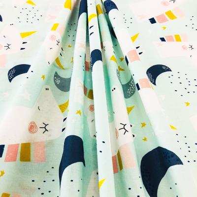 China 100% Lovely Woven Cotton Fabric Unicorn Plain Anti-Static Cotton Fabric For Woven Background for sale