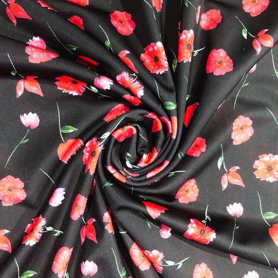 China 2021 Stretch Flower Pattern Summer Swimsuit Fabric Spandex Swimwear With High Quality for sale