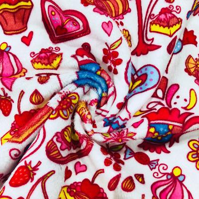 China Shrink-resistant accept custom cartoon character minky fleece fabric for home textile for sale