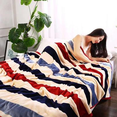 China Winter Flannel Sheet Velvet Air Conditioning Warm Coral Blanket Fall Anti-static Blanket for sale