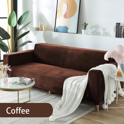 China Grid 3 Seater Sectional Stretchable Magic Elastic L Shape Covers Sofa Cover Designs L Shape Couch Cover Slipcover Stretch Elastic for sale