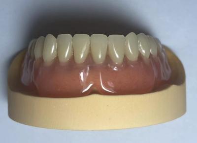 China Dental Lab Acrílico Arco Completo Dentaduras fáciles de usar con forma natural en venta