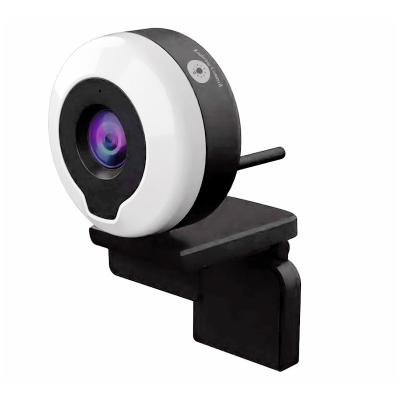 China Video Recording Live Stream USB 2k Webcam Online Teaching Camera Led Ring Light 1080p Webcam Auto Focus for sale