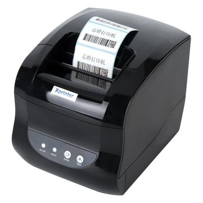 China Black And White Hot Sale XP-365B 80mm Thermal Label Roll Printer Commercial Direct Thermal Label Printer for sale