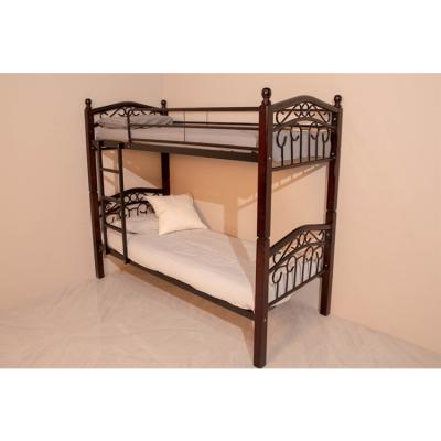 China Cheap Wholesale School House Hotel Use Stylish Iron Metal Frames Double Bunk Bed For Adult for sale